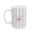 Striped Ceramic Mug – "Let Uz All Budget" (11oz & 15oz)