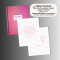 Digital Notebook - Pink with Neon Hearts