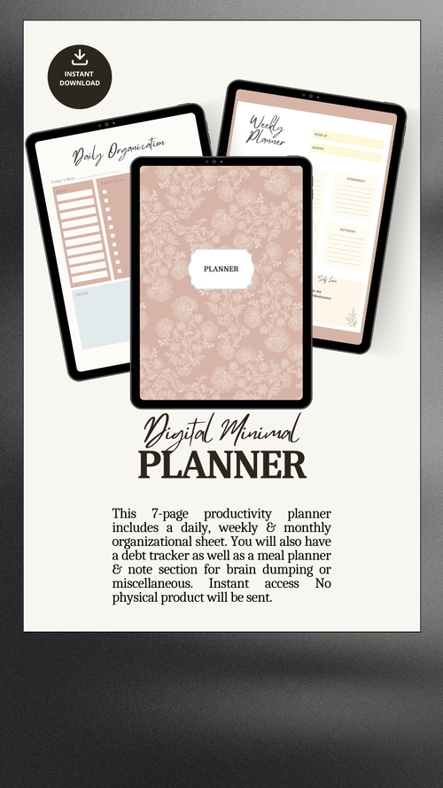 Minimal Digital Planner